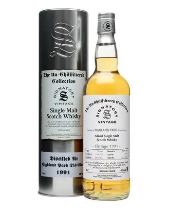 Highland Park 1991 21年 Sherry Butt #15121 Signatory Un-chillfiltered Collection