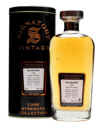 Inchmurrin 1993 19年 Casks #2844+5 Signatory Cask Strength Collection