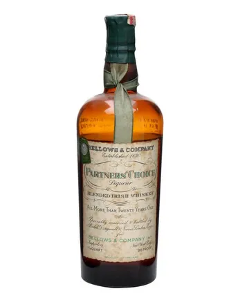Bellow's Partner's Choice 20年 Irish Bottled 1930s