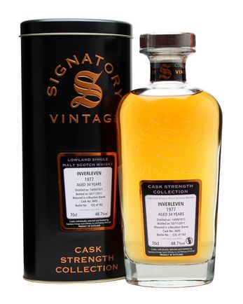Inverleven 1977 34年 Cask #3605 Signatory Cask Strength Collection