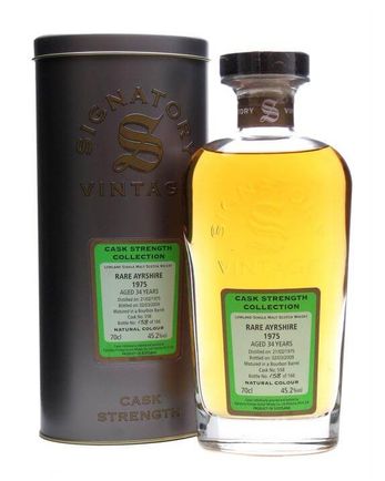 Rare Ayrshire 1975 34年 Cask #558 Signatory Cask Strength Collection