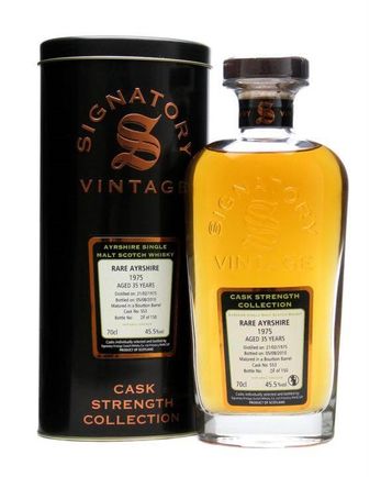 Rare Ayrshire Ladyburn 1975 36年 Cask #563 Signatory Cask Strength Collection