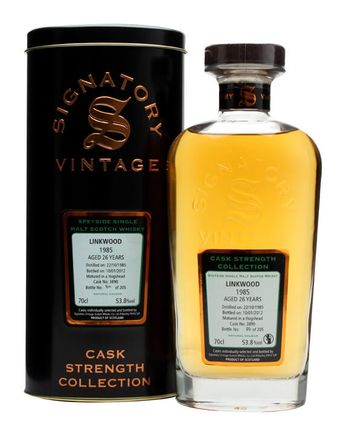 Linkwood 1985 26年 Cask #3890 Signatory Cask Strength Collection