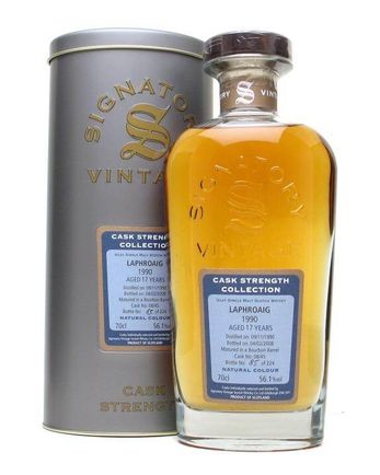 Laphroaig 1990 17年 Signatory Cask Strength Collection