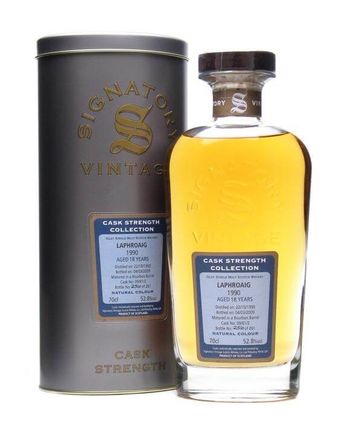 Laphroaig 1990 18年 Signatory Cask Strength Collection