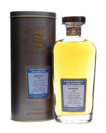 Laphroaig 1990 19年 Cask 10 142 Signatory Cask Strength Collection