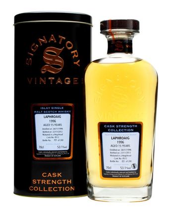 Laphroaig 1996 15年 Cask #8512 Signatory Cask Strength Collection
