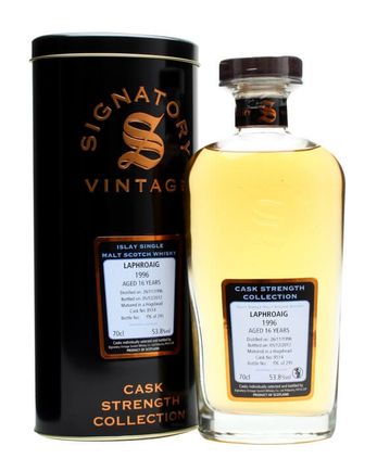 Laphroaig 1996 16年 Cask #8514 Signatory Cask Strength Collection