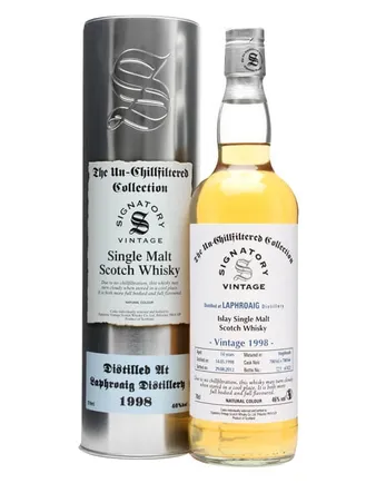 Laphroaig 1998 14年 Casks #700165+6 Signatory Un-Chillfiltered Collection