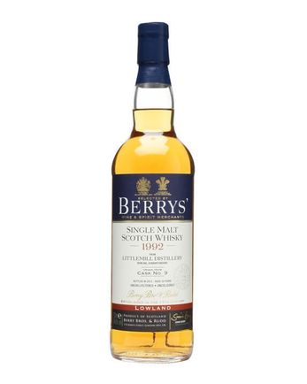 Littlemill 1992 20年 Cask #9 Berry Bros & Rudd