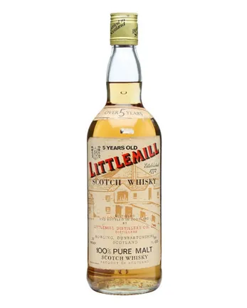 Littlemill 5年 Bottled 1970s Tall