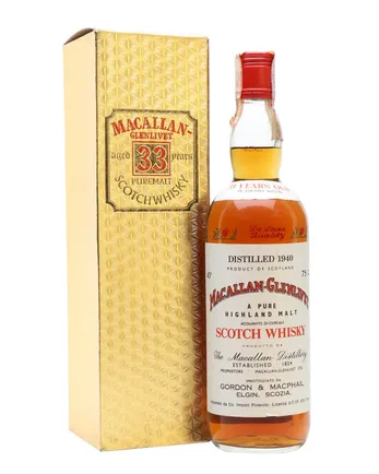 Macallan Glenlivet 1940 33年 Sherry Cask Gordon & Macphail