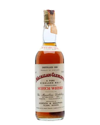 Macallan Glenlivet 1940 35年 Sherrywood Gordon & Macphail