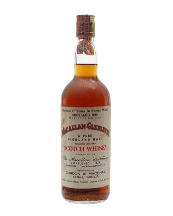Macallan Glenlivet 1940 37年 Sherry Cask G M Gordon & Macphail