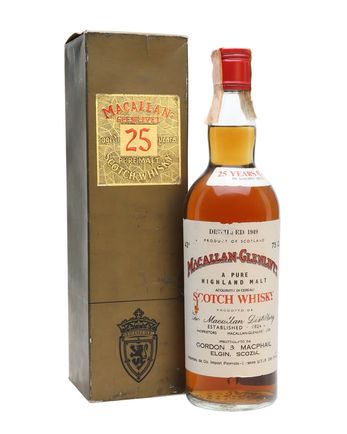 Macallan Glenlivet 1949 25年 Sherrywood G M Gordon & Macphail