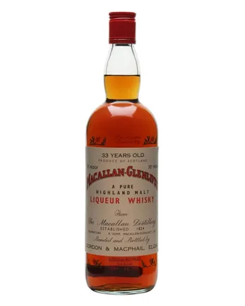 Macallan Glenlivet 33年 Sherry Cask Bottled 1960s Gordon & Macphail