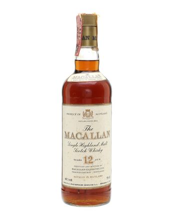 Macallan 12年 Bottled 1980s Screwcap 43 100cl