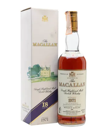 Macallan 1971 18年 Vintage Label