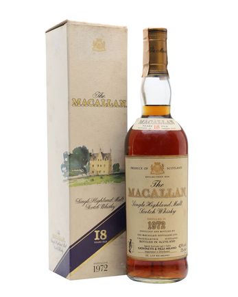 Macallan 1972 18年 Vintage Label Sherry