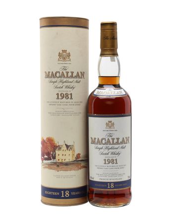 Macallan 1981 18年 Vintage Label