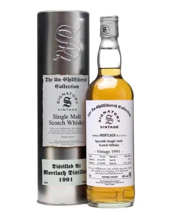 Mortlach 1991 19年 Sherry Butt #7710 Signatory Un-Chillfiltered Collection