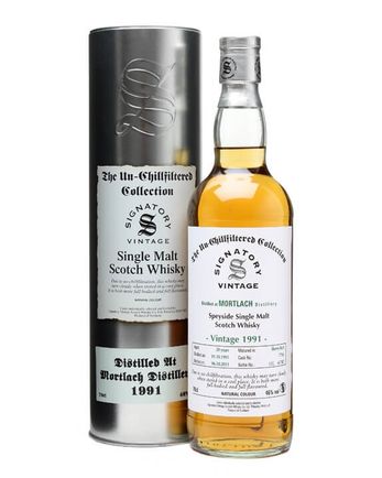 Mortlach 1991 20年 Un Chillfiltered Signatory Un-Chillfiltered Collection