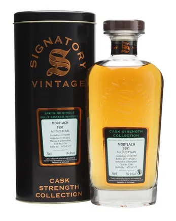 Mortlach 1991 20年 Sherry Butt #7706 Signatory Cask Strength Collection