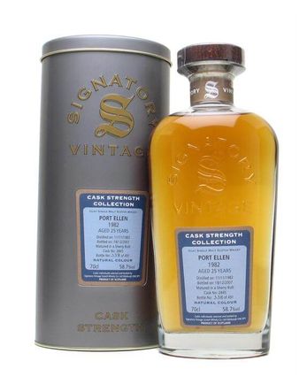 Port Ellen 1982 25年 Sherry Cask Signatory Cask Strength Collection