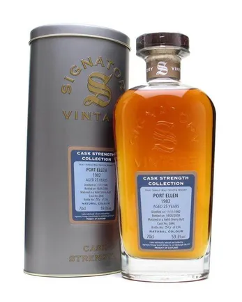 Port Ellen 1982 25年 Sherry Cask Signatory Cask Strength Collection Bottled 2008