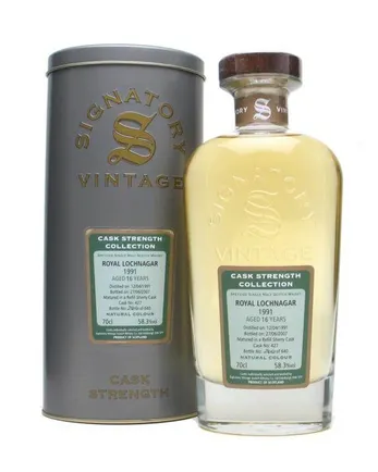 Royal Lochnagar 1991 16年 Signatory Vintage Cask