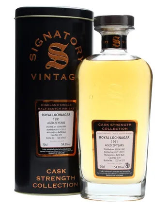 Royal Lochnagar 1991 20年 Sherry Butt #374 Signatory Cask Strength Collection