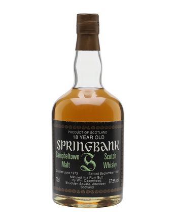 Springbank 1973 18年 Rum Butt Cadenhead's