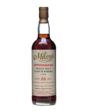 Springbank 1966 29年 Sherry Cask Milroy's