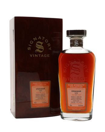 Springbank 1970 37年 Sherry Butt Signatory Cask Strength Collection