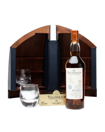 Talisker 1975 34年 Boat Cabinet Crystal Glasses