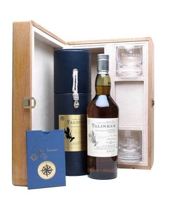 Talisker 25年 Sea Chest Gift Pack 2 Glasses