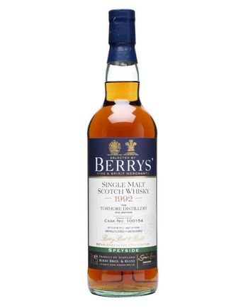 Tormore 1992 20年 Cask #100154 Berry Bros Berry Bros & Rudd