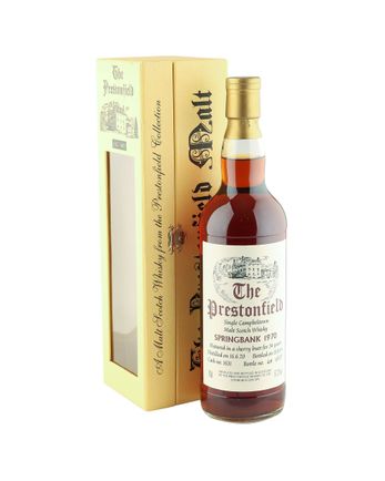 Springbank 1970 34年 Sherry Cask Prestonfield